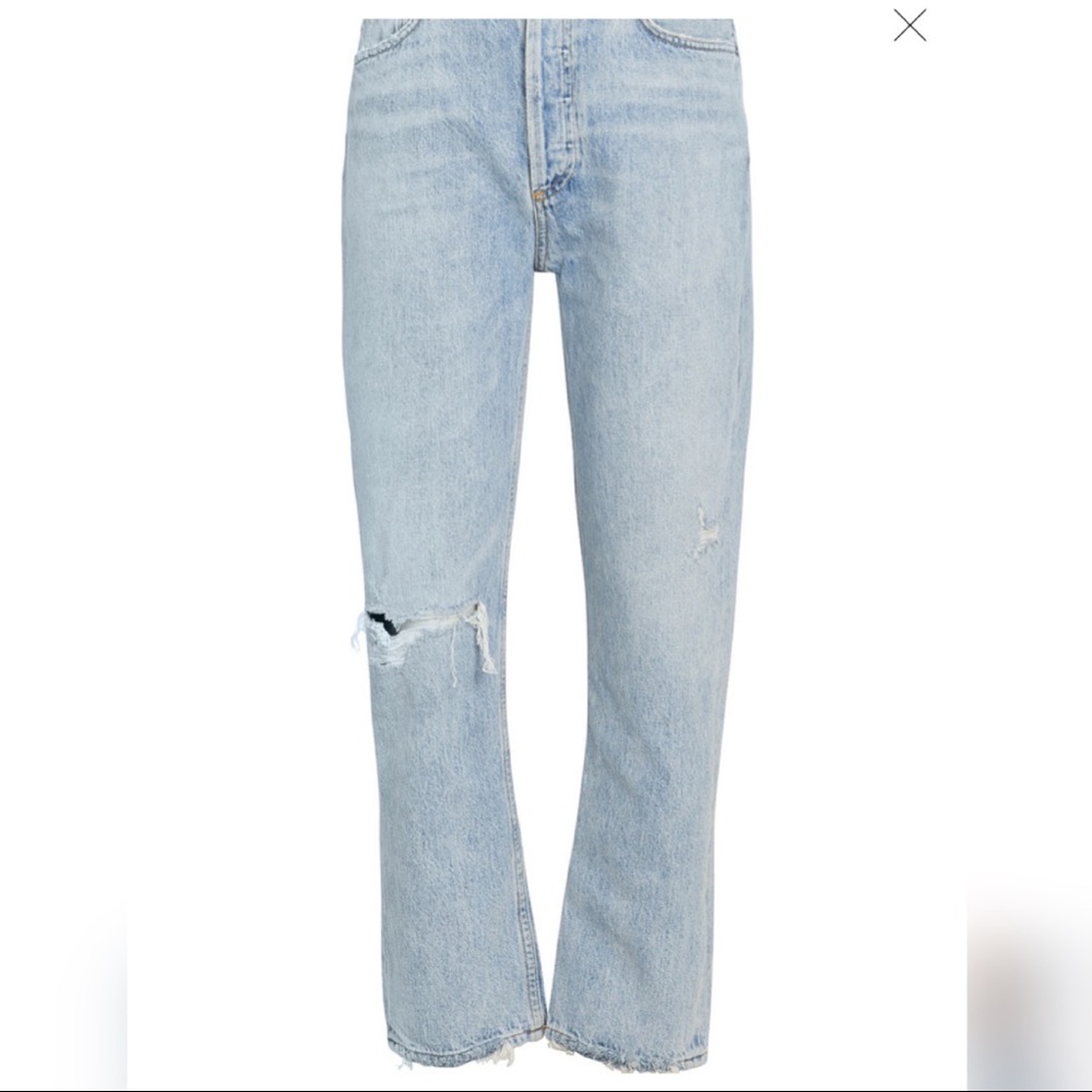 NWT Agolde Riley High Rise Cropped Jean